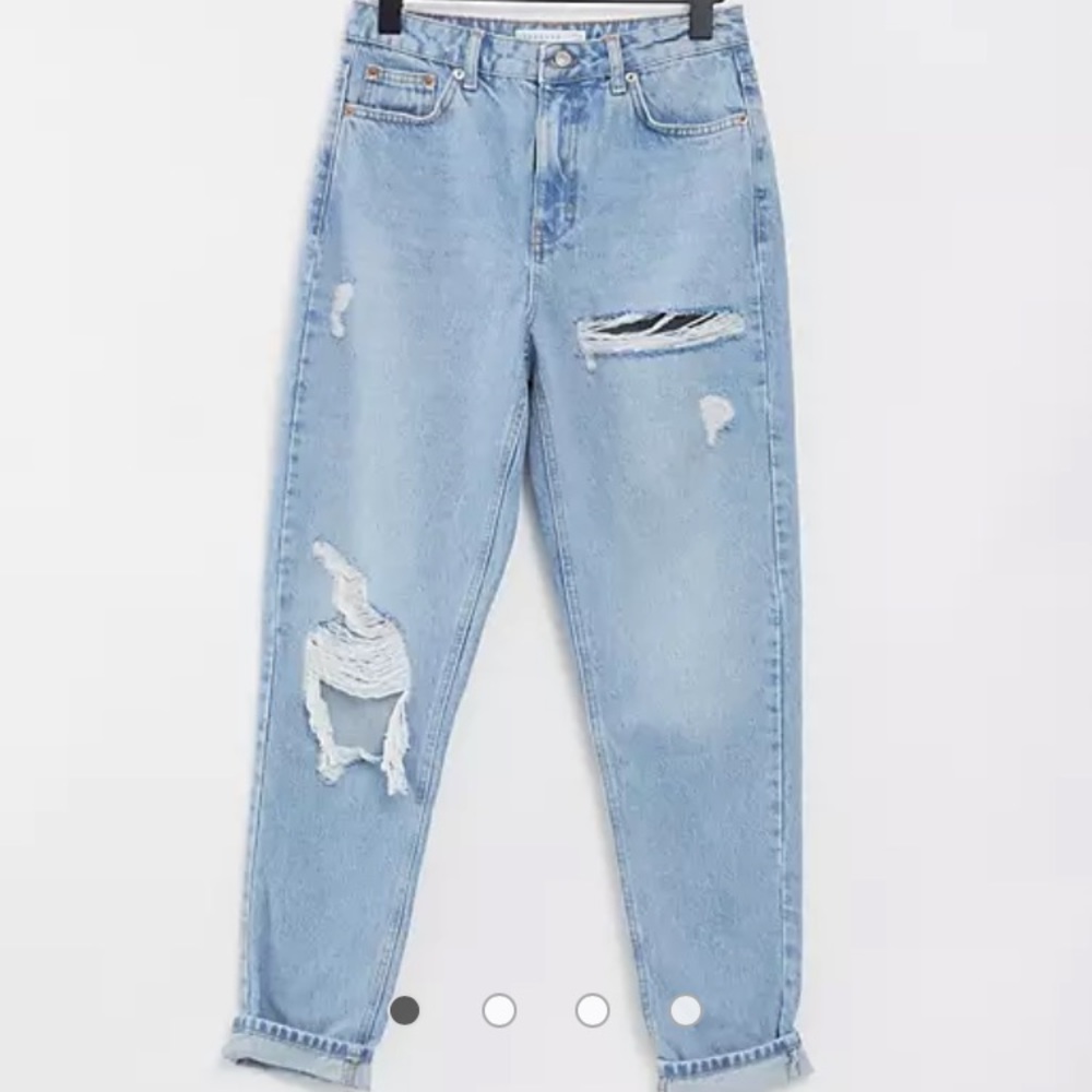 Topshop Ripped Mom Jeans